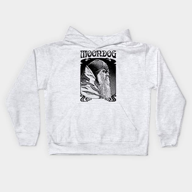 Moondog ∆∆∆∆  Kids Hoodie by DankFutura